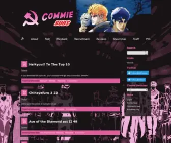 Commiesubs.com(Commie Subs) Screenshot