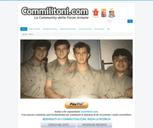 Commilitoni.com(BENVENUTI SU) Screenshot