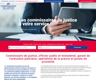 Commissaire-Justice.fr(Chambre nationale des commissaires de justice) Screenshot