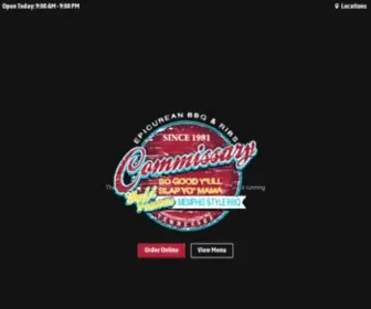 Commissarybbq.com(Commissary BBQ) Screenshot