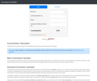 Commission-Calculator.com(This Online Commission Calculator) Screenshot