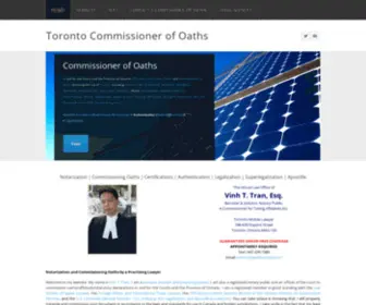 Commissioner-OF-Oaths.com(Toronto Commissioner of Oaths) Screenshot