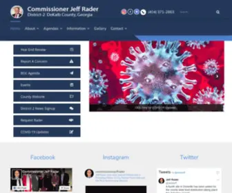 Commissionerrader.com(DeKalb County District 2) Screenshot