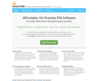 Commitcrm.com(Professional services automation software) Screenshot