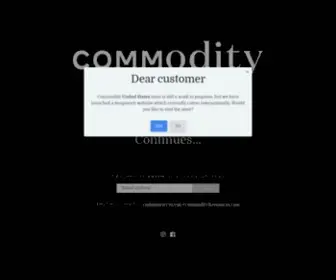 Commodity.co.uk(Commodity UK) Screenshot