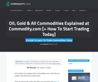 Commodity.com(Gold & All Commodities Explained) Screenshot