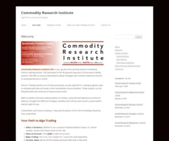 Commodityresearch.com(Commodity Research Institute) Screenshot