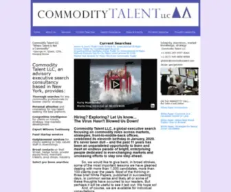 Commoditytalent.com(Commodity appointments) Screenshot