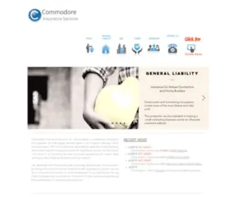 Commodoreins.com(Contractors General Liability Insurance) Screenshot