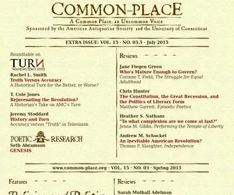 Common-Place-Archives.org(Common-place) Screenshot