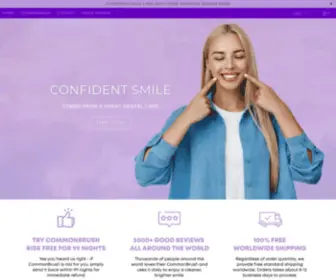 Commonbrush.com(We are on a mission to put a cleaner and healthier smile on every one's face. This Technology) Screenshot