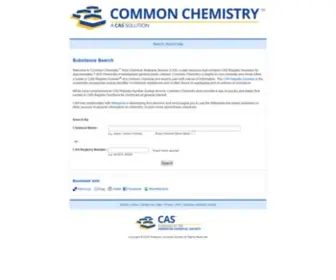 Commonchemistry.org(CAS Common Chemistry) Screenshot