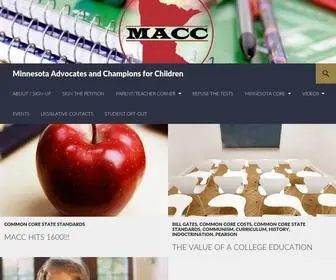 Commoncoremn.com(Minnesota Advocates and Champions for Children) Screenshot