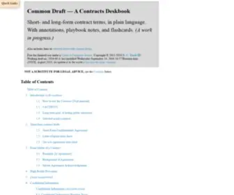 Commondraft.org(Common Draft ) Screenshot