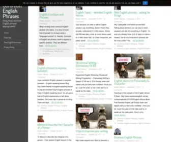 Commonenglishphrases.com(Using most common English phrases appropriately) Screenshot