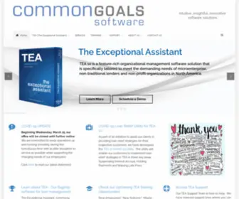 Commongoalsapp.com(Innovative software solutions) Screenshot