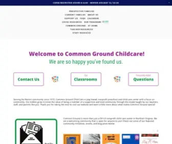 Commongroundchildcare.org(Care Quality Community) Screenshot