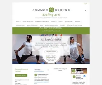 CommongroundcVille.org(Common Ground Healing Arts) Screenshot