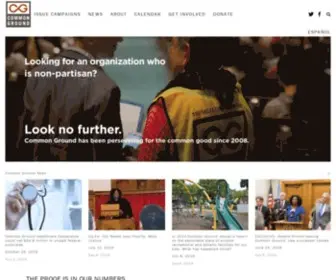 Commongroundwi.org(Common Ground) Screenshot