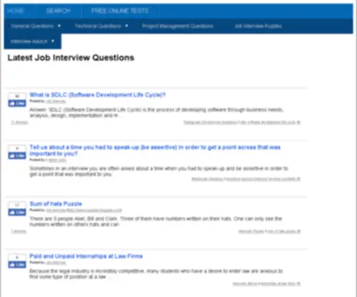 Commoninterview.com(Common Job Interview Questions and Sample Answers) Screenshot