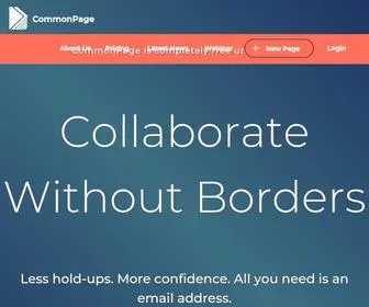 Commonpage.com(Client Engagement Platform for Professional Service Providers) Screenshot