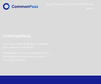 Commonpass.org(CommonPass) Screenshot