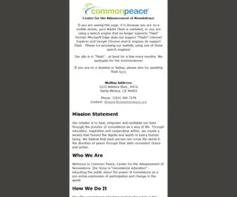 Commonpeace.org(COMMON PEACE) Screenshot