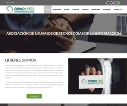 Commonperu.org(Common Perú) Screenshot