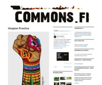 Commons.fi(On researching the possibilities of commons and solidarity economy) Screenshot
