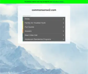 Commonsense2.com(A Journal of Progressive Thought) Screenshot