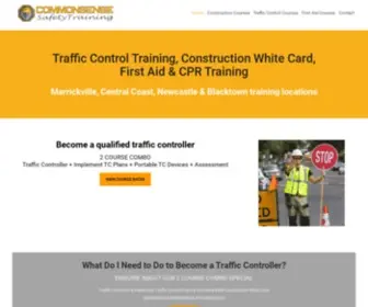 Commonsensesafetytraining.com.au(Best Value Traffic Control Courses) Screenshot