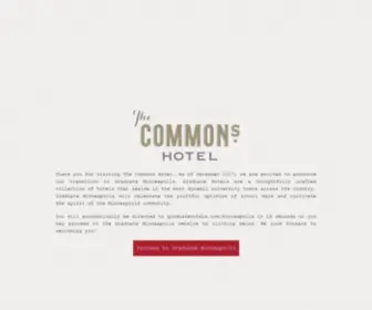 Commonshotel.com(Graduate Hotels) Screenshot