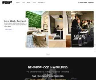 Commonspace.com(Social Apartments and Coworking for Rent in Syracuse) Screenshot
