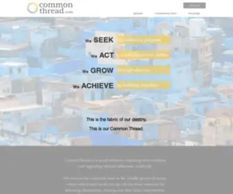 Commonthread.com(When the act of building itself builds community) Screenshot