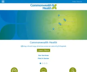Commonwealthhealth.net(Commonwealth Health System) Screenshot