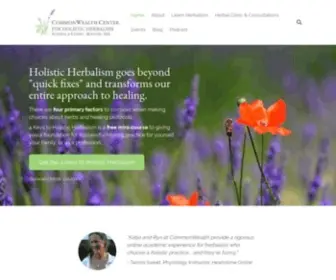 Commonwealthherbs.com(Learn Herbalism Online) Screenshot