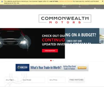 Commonwealthmotorsllc.com(Commonwealth Motors) Screenshot