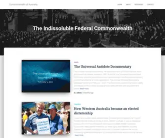 Commonwealthofaustralia.org(The Indissoluble Federal Commonwealth) Screenshot