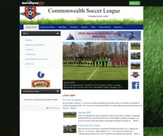 Commonwealthsoccer.org(Commonwealth Soccer League) Screenshot