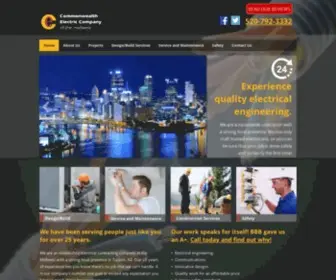 Commonwealthtucson.com(Electrical Contractor Services Tucson & Southern AZ) Screenshot