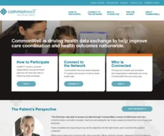 Commonwellalliance.org(CommonWell Health Alliance) Screenshot