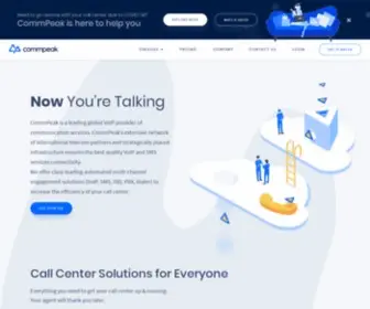 Commpeak.com(VoIP Provider) Screenshot