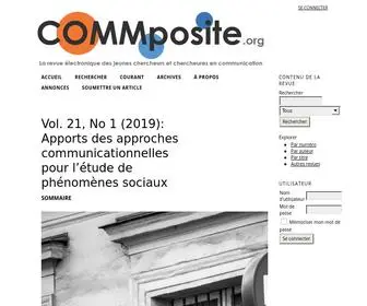 Commposite.org(Communication; medias; journalisme; réseaux sociaux) Screenshot