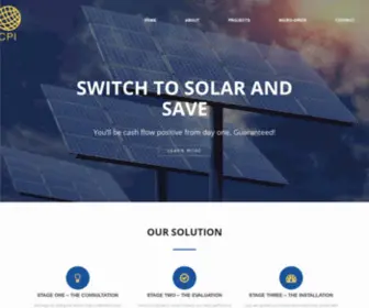 Commpowerindustrial.com(Switch to solar and save) Screenshot