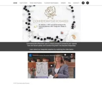 Commrosaries.com(Commemorative Rosaries) Screenshot