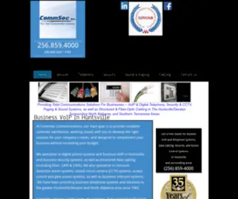 Commsecinc.com(Data Cabling) Screenshot
