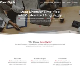 Commsights.com(We are a regional media insights company) Screenshot