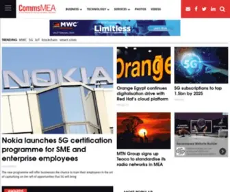 Commsmea.com(Telecom News Middle East) Screenshot