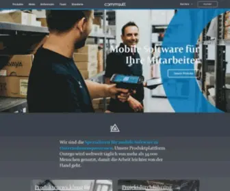 Commsult.de(Die Spezialisten für mobile Software in Unternehmensprozessen) Screenshot