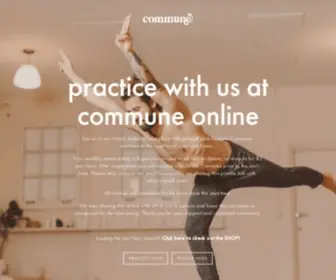 Communeyoga.com(Commune Yoga) Screenshot